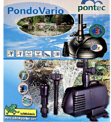 Kis teljesítményű szökőkút és szűrőtápláló szivattyúk fúvókákkal képe