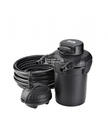 Pontec PondoPress Set 5000, nyomásszűrő szett, 7W UV-C beépített készülék, PondoVario 1500 szivattyú .. ( 2 év garancia )