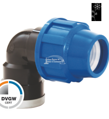 KPE könyök idomok belső menettel, 16 bar-ig képe