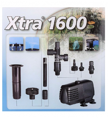 Ubbink Xtra 1600 l/h szökőkút szivattyú, 2 szórófejjel  ( 2 év garancia)