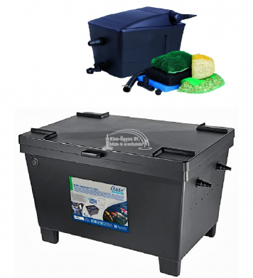 Kerti tó átfolyós szűrők képe