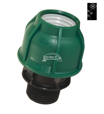 MPE egyenes idomok külső menettel, 10 bar-ig képe